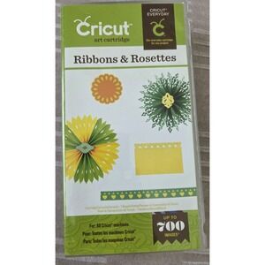 CRICUT Art Cartridge  "Ribbons & Rosettes"  Up To 700 Images‎ New  Sealed